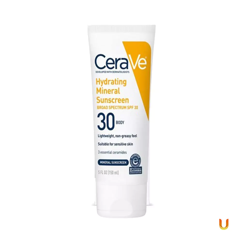 CeraVe Hydrating Mineral Sunscreen SPF 30 Body Lotion