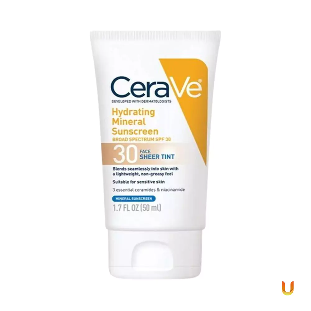 CeraVe Hydrating Mineral Sunscreen SPF 30 Face Sheer Tint