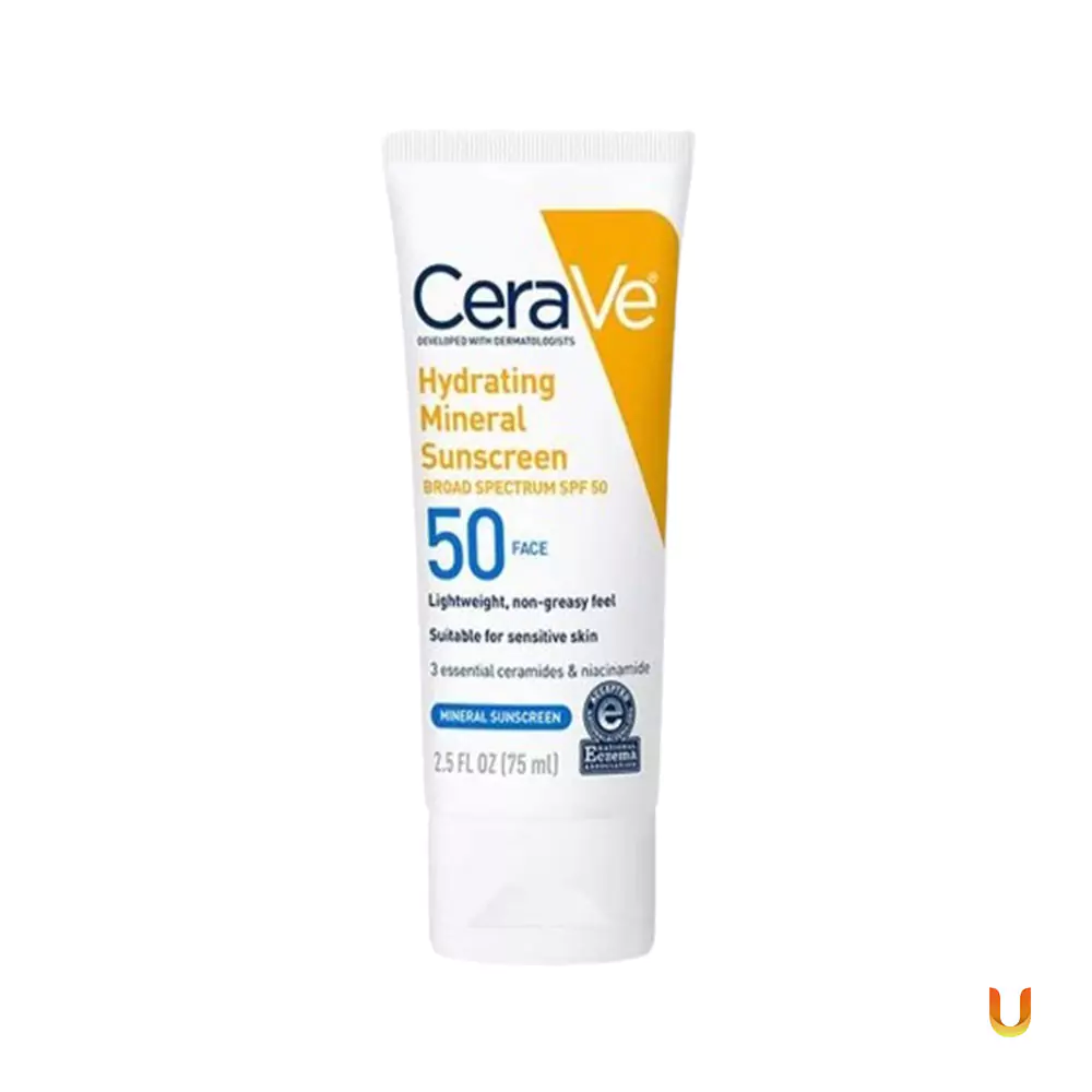 CeraVe Hydrating Mineral Sunscreen SPF 50 Face Lotion