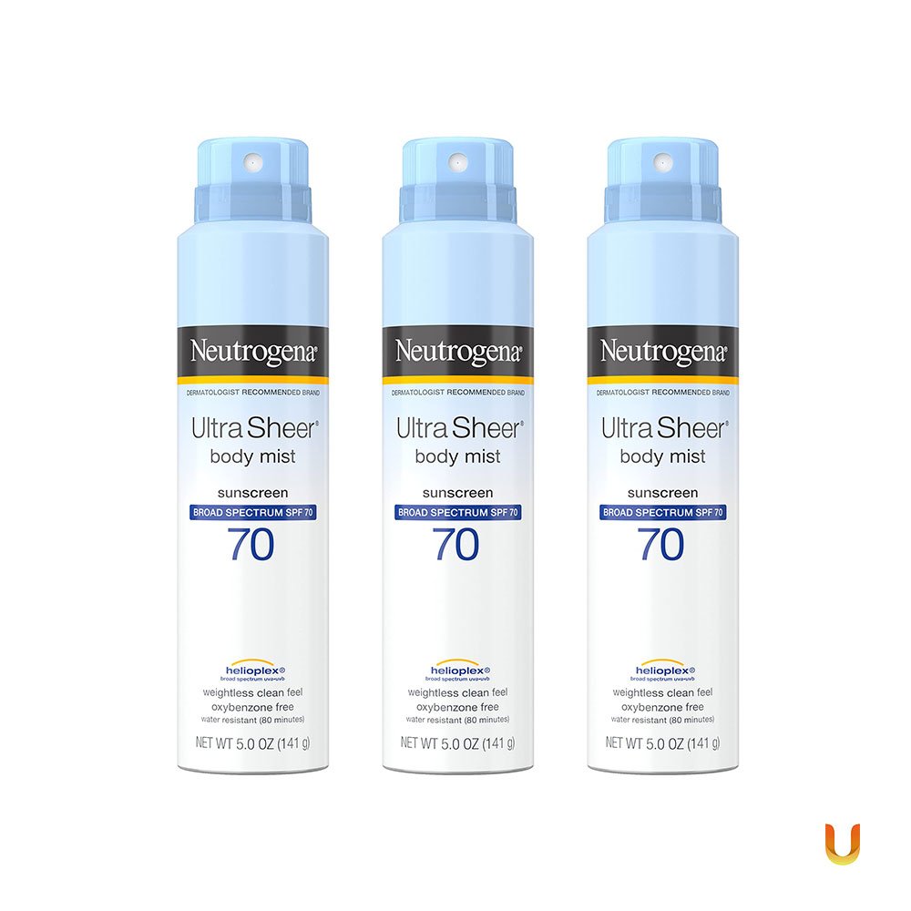 Neutrogena Ultra Sheer Lightweight Sunscreen Spray SPF 70 5 oz