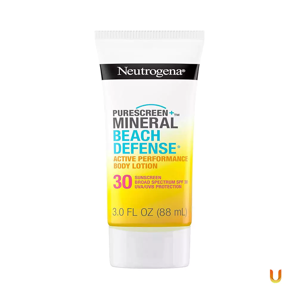 Neutrogena Purescreen+Mineral Beach Defense Active Performance Body Lotion Sunscreen Broad Spectrum SPF 30